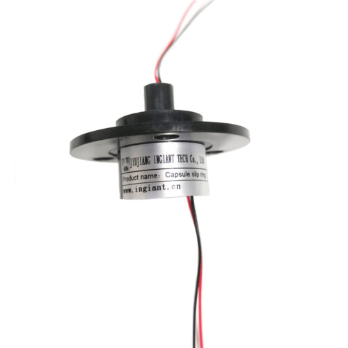 The compact capsule slip ring with flange is designed to provide a compact yet efficient solution for applications that require a small and lightweight slip ring.
